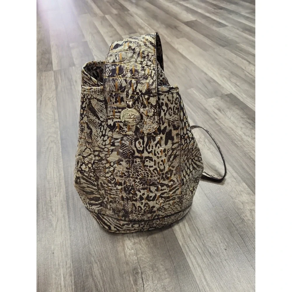 Brahmin Allie Sling Backpack, Crocodile Embossed, Multicolor